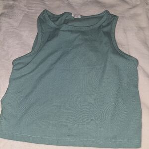 Green Ardene Tank Top W/ Side Cutouts